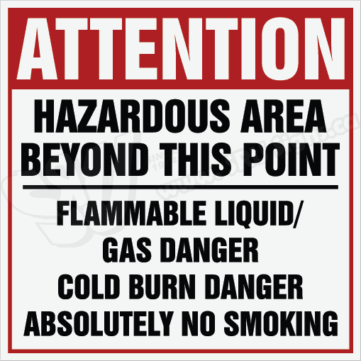 SRUATTN014 | Stripes R Us Attention – Hazardous Area Beyond This Point