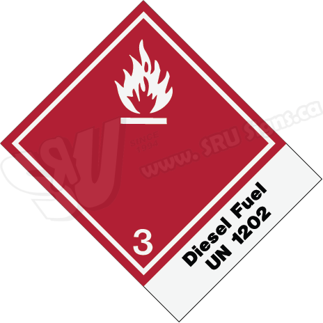 Placard – UN – Diesel – 1202